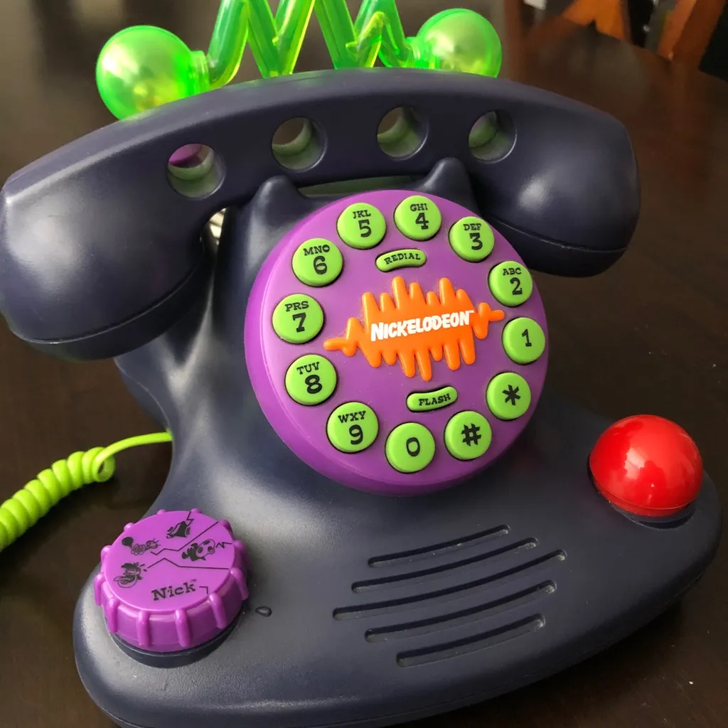 RETRO NICKELODEON TALK BLASTER LIGHT UP PHONE photo 1