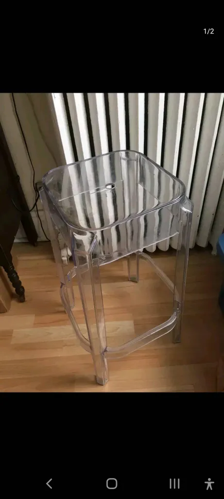 Clear Acrylic Stool photo 1