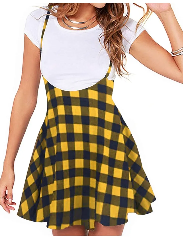 Plaid Skirt Overalls photo 1