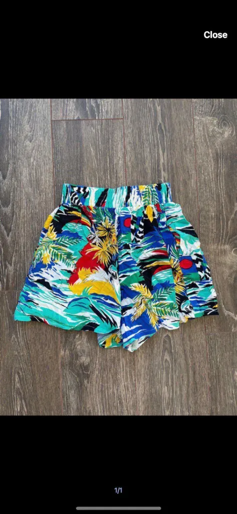 Retro High Waisted Shorts photo 1