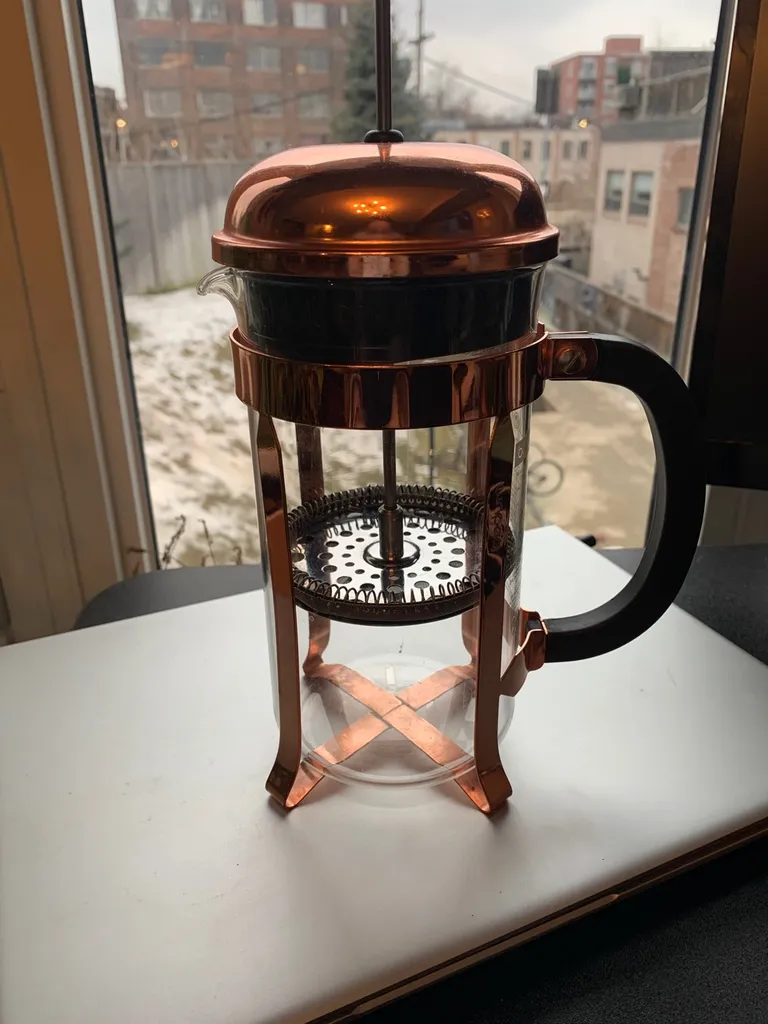 Rose Gold Bodum French Press photo 1