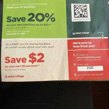 ISO Value Village Coupons photo 1