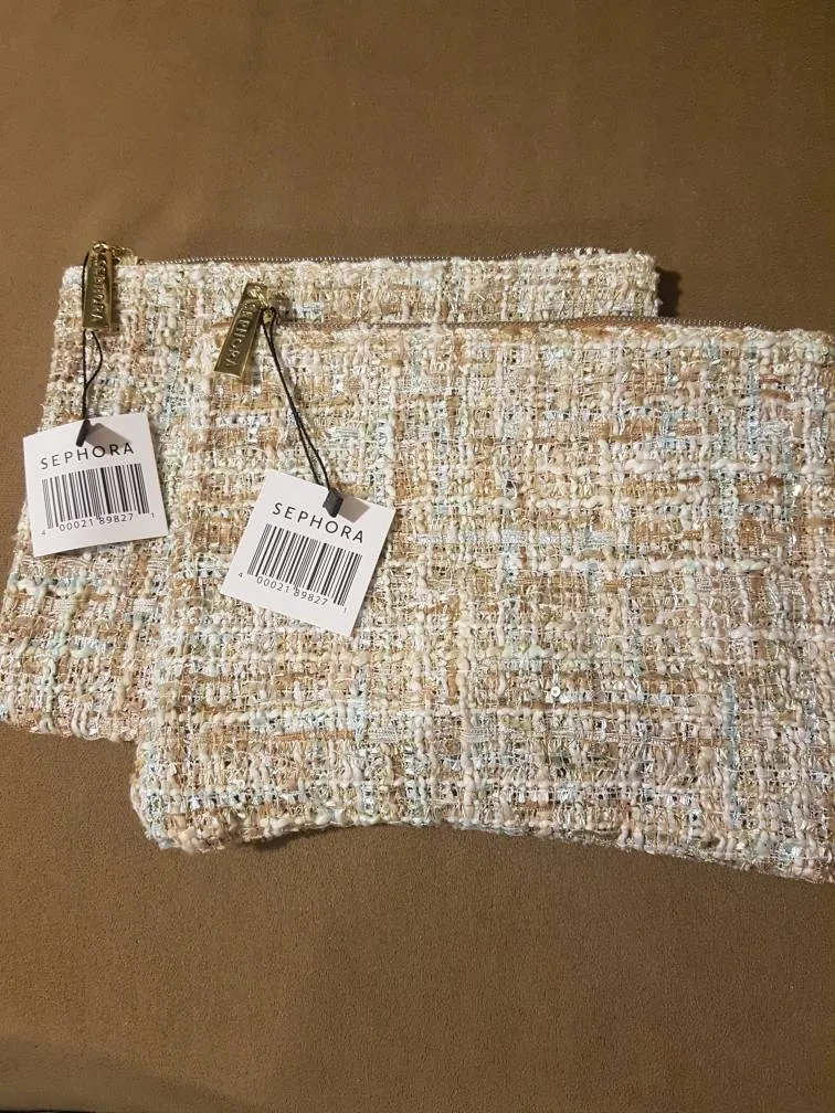 2 New Unused Sephora Makeup / Cosmetics Bags photo 1