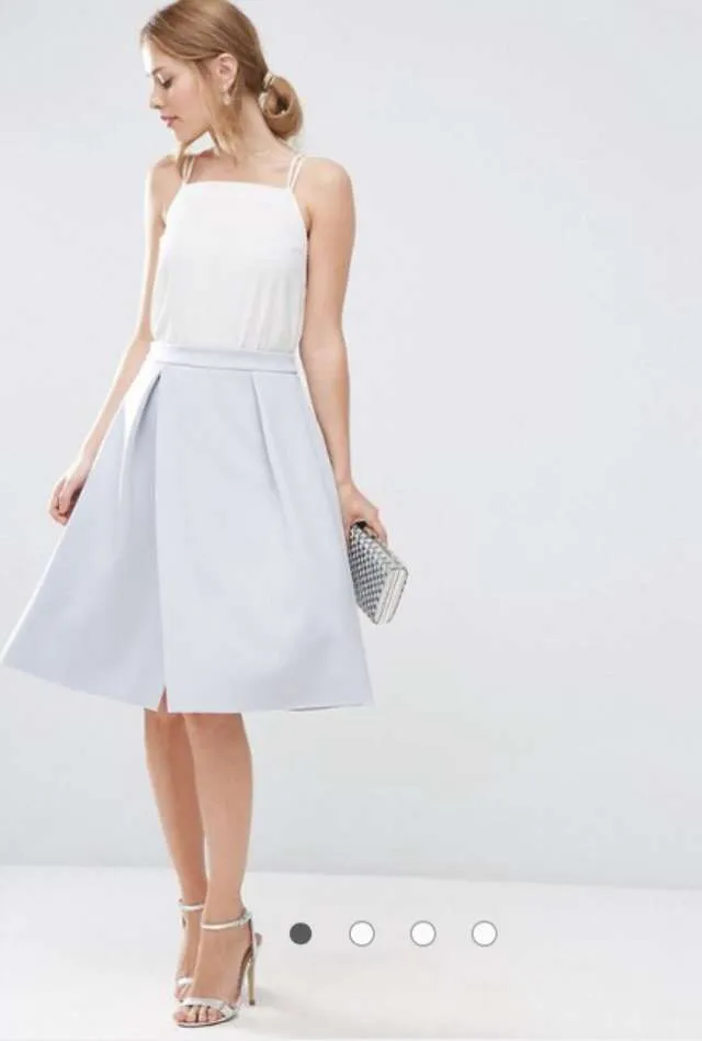 ASOS Blue Midi Skirt photo 1