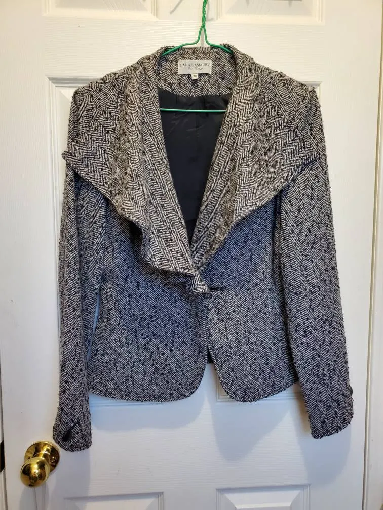 Vintage Waterfall Grey Blazer photo 1