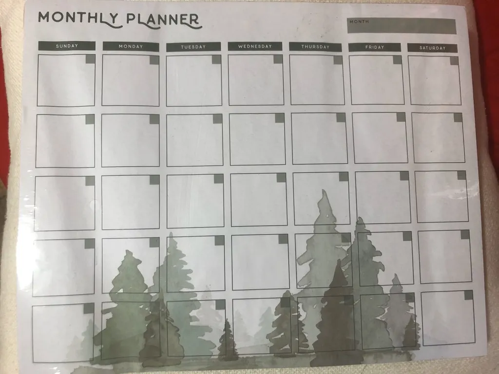 Blank calendar photo 1