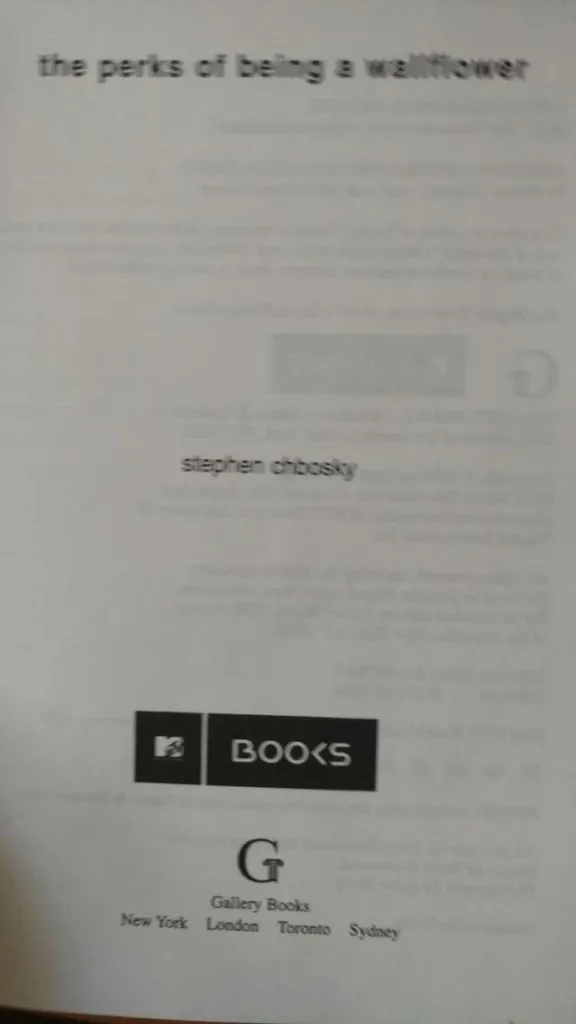 Book: Perks Of Being A Wallflower photo 1