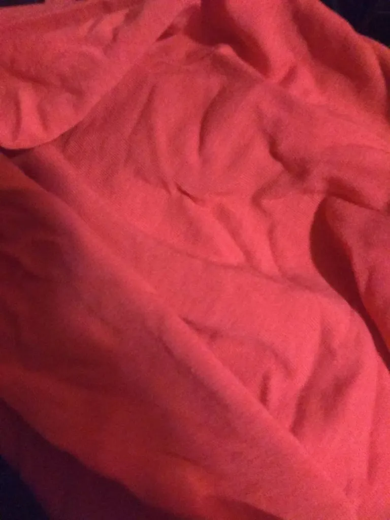 Orange Red Jersey Fabric photo 1