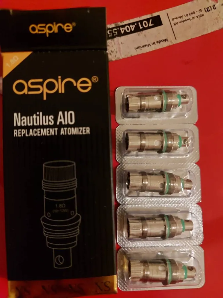 Aspire Nautilus AIO Replacement Atomizer - Two Packs 
Coils -... photo 1