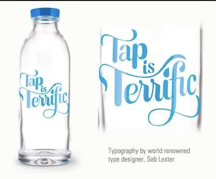 Tap is Terrific - glass water bottle photo 1