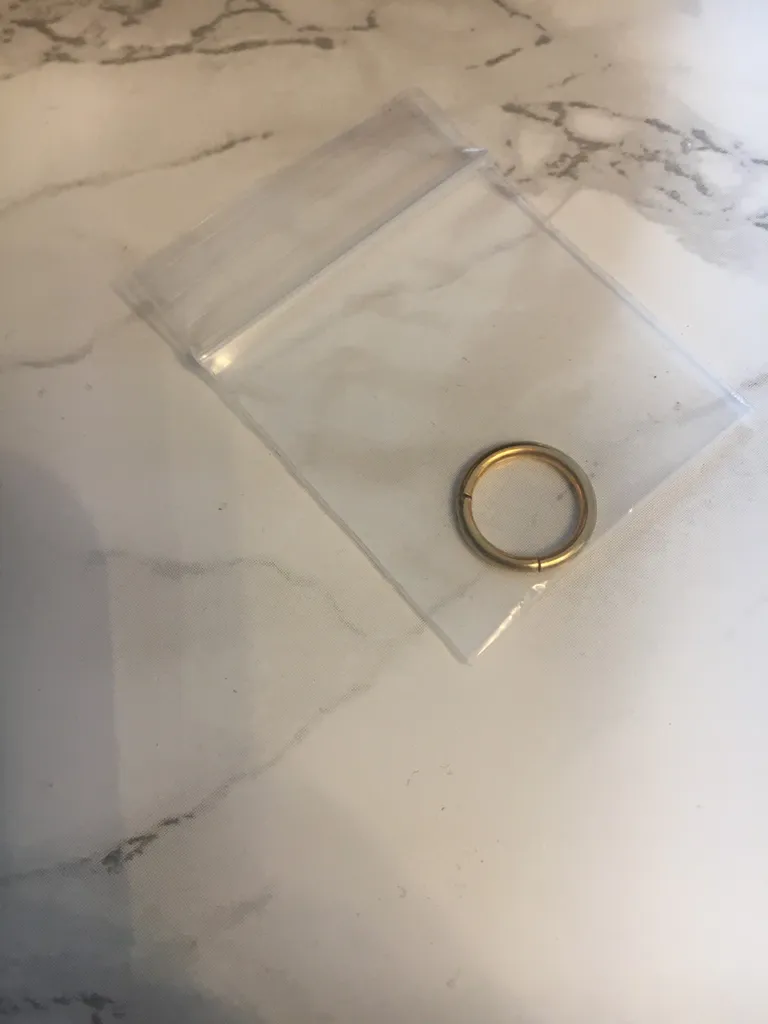 Gold Sleeper Hoop photo 1