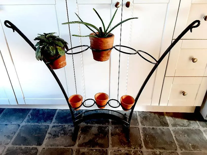 Wrought Iron Slim Plant Stand photo 1