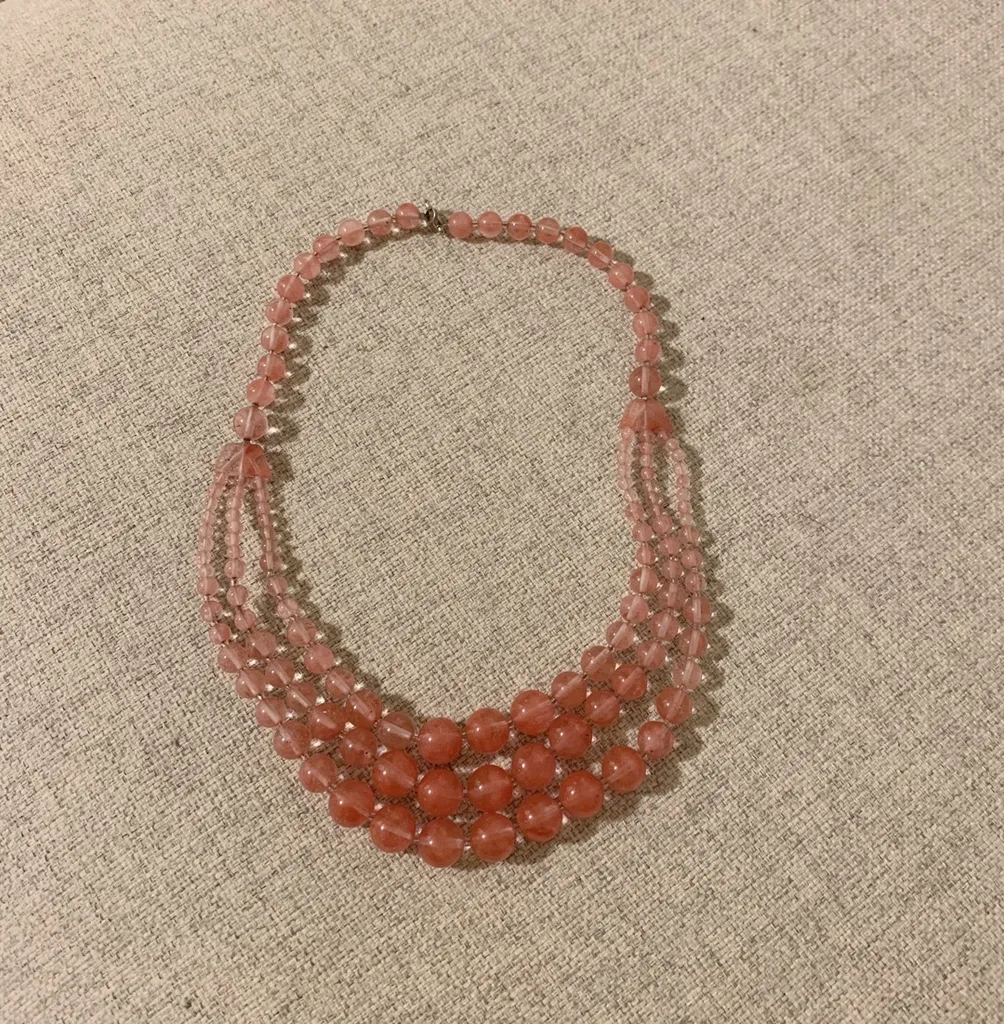 Pink Jade Necklace photo 1
