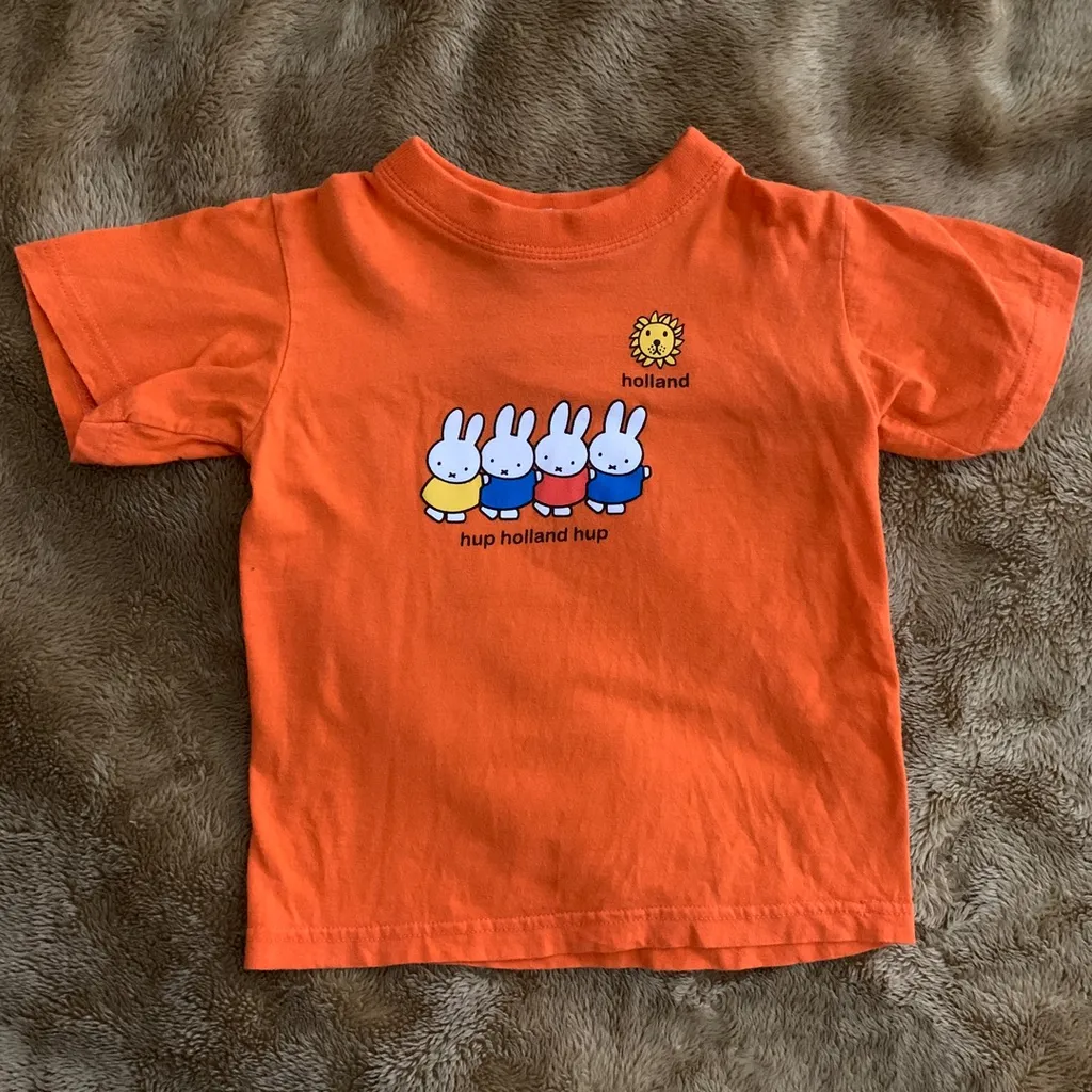 Hup Holland Hup! Orange Miffy Kids Shirt, About Size 4-6 Years photo 1