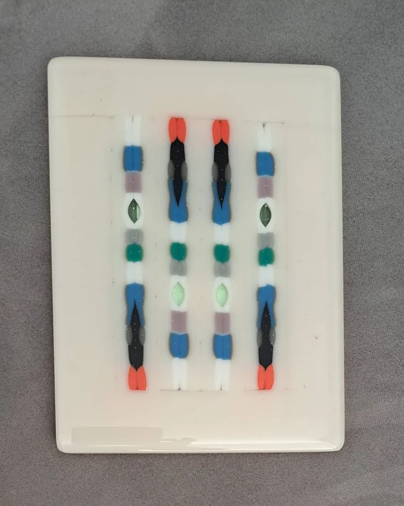 Handmade Glass Decorative Plate photo 1