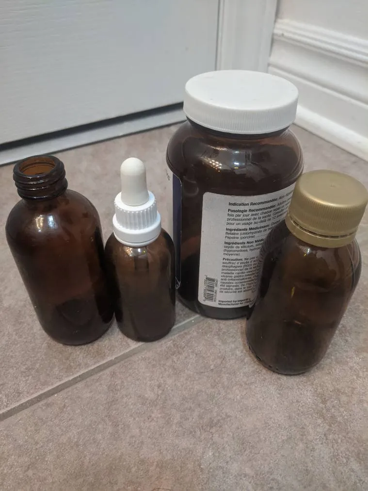 Amber Glass Bottles photo 1