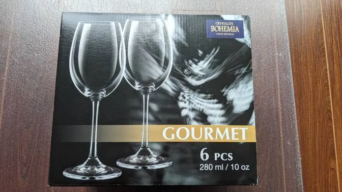 BNIB Crystal Wine Glasses (6) photo 1