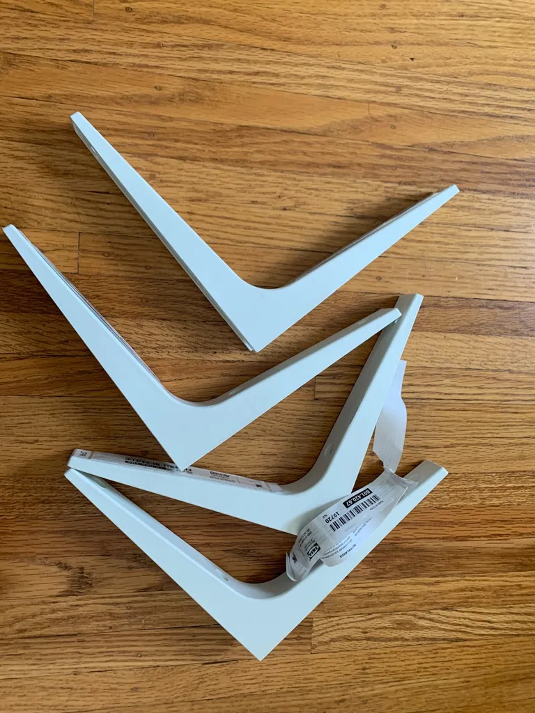 4 IKEA Shelf Mounting Brackets photo 1