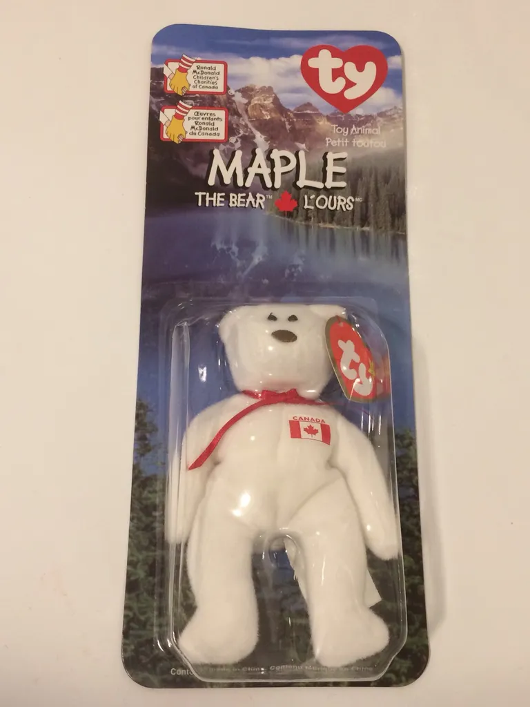 BNIB Collectible Ty Beanie Baby Maple Bear photo 1