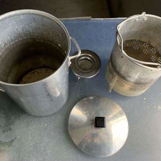 Vintage French “Bourgeat Serie Clasique” Alloy tall steamer pot photo 1