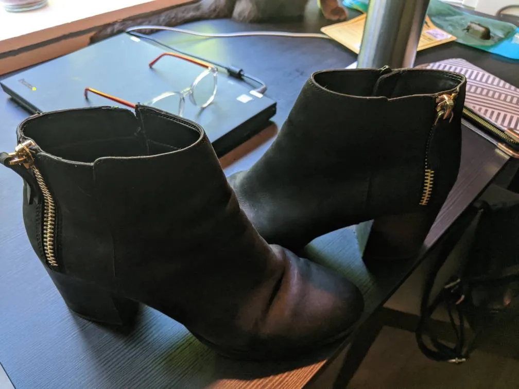 Black Leather Wedges From Aldo photo 1