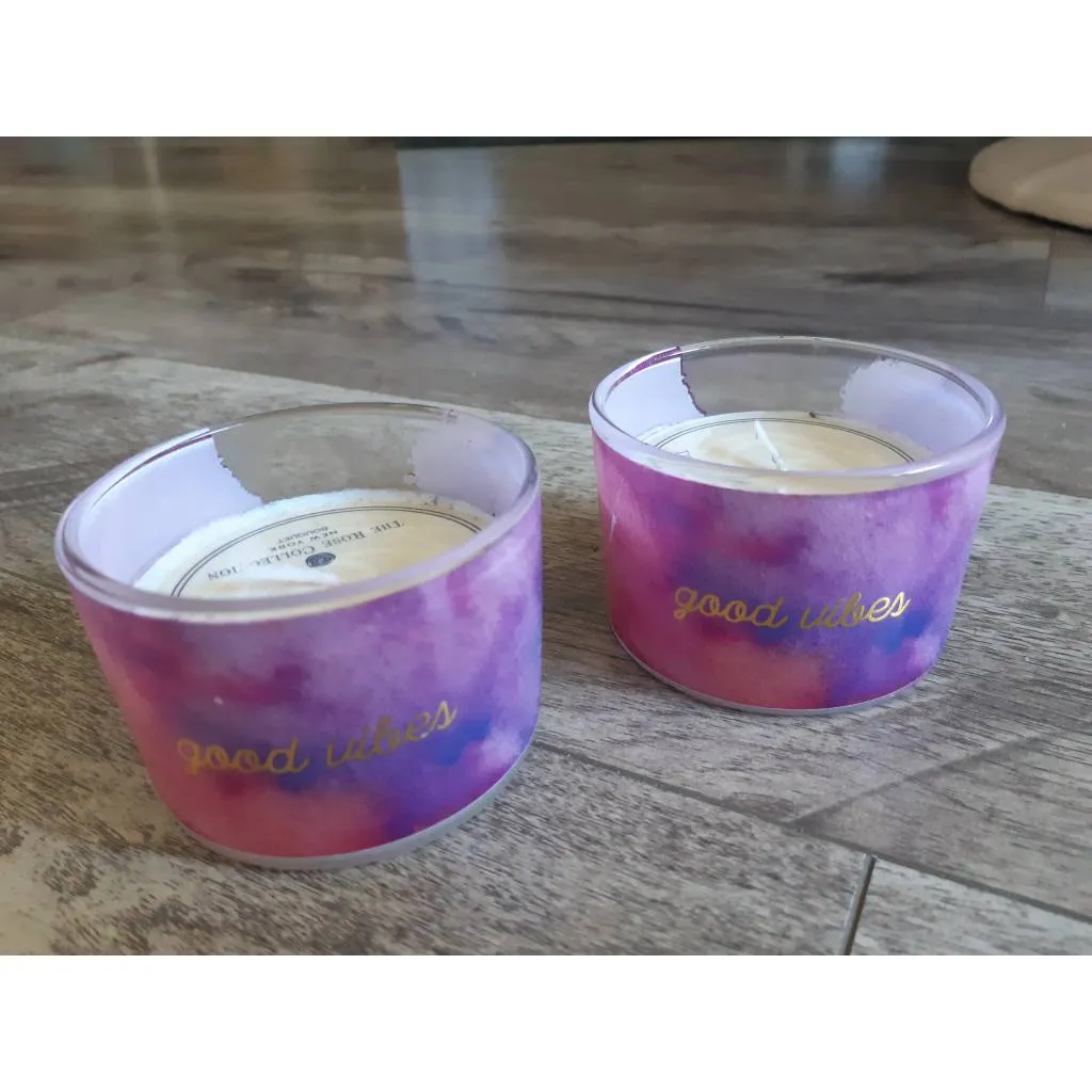 New The Rose Collection Good Vibes Candles photo 1