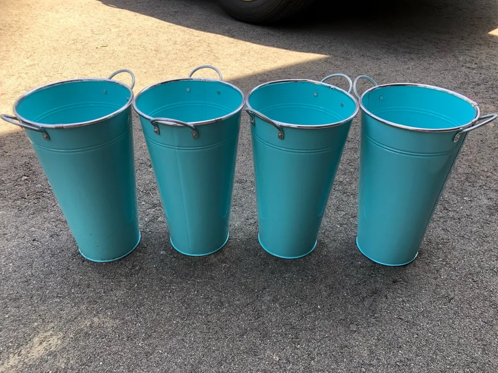 Blue Tin Tall Containers photo 1