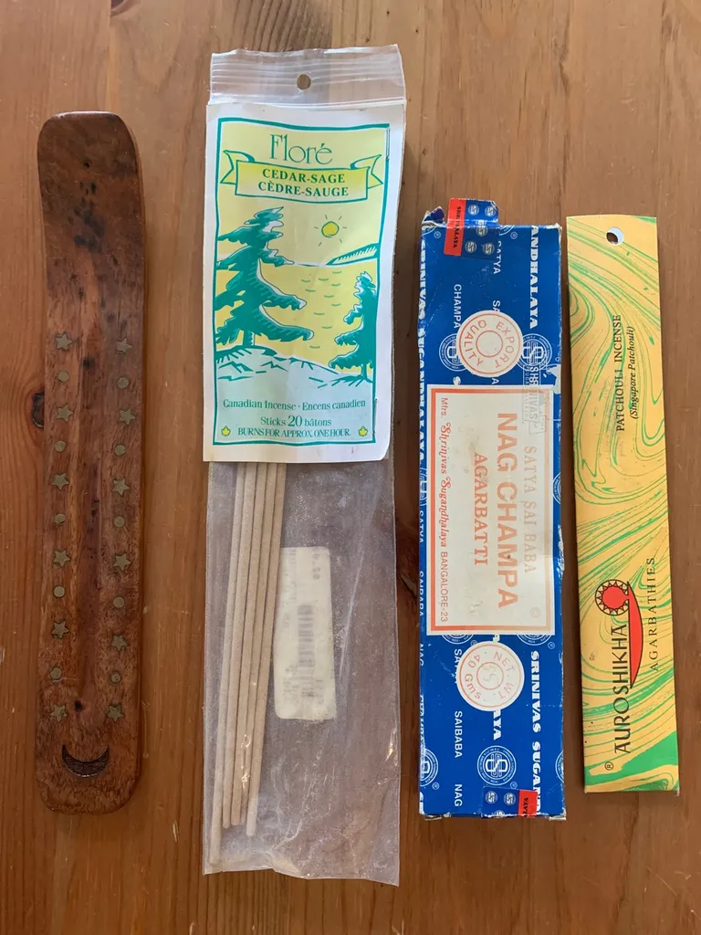 Nag Champa And Other Incense + Holder photo 1