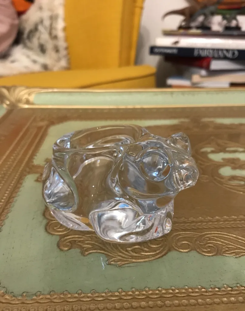 Crystal Frog Candle Holder photo 1