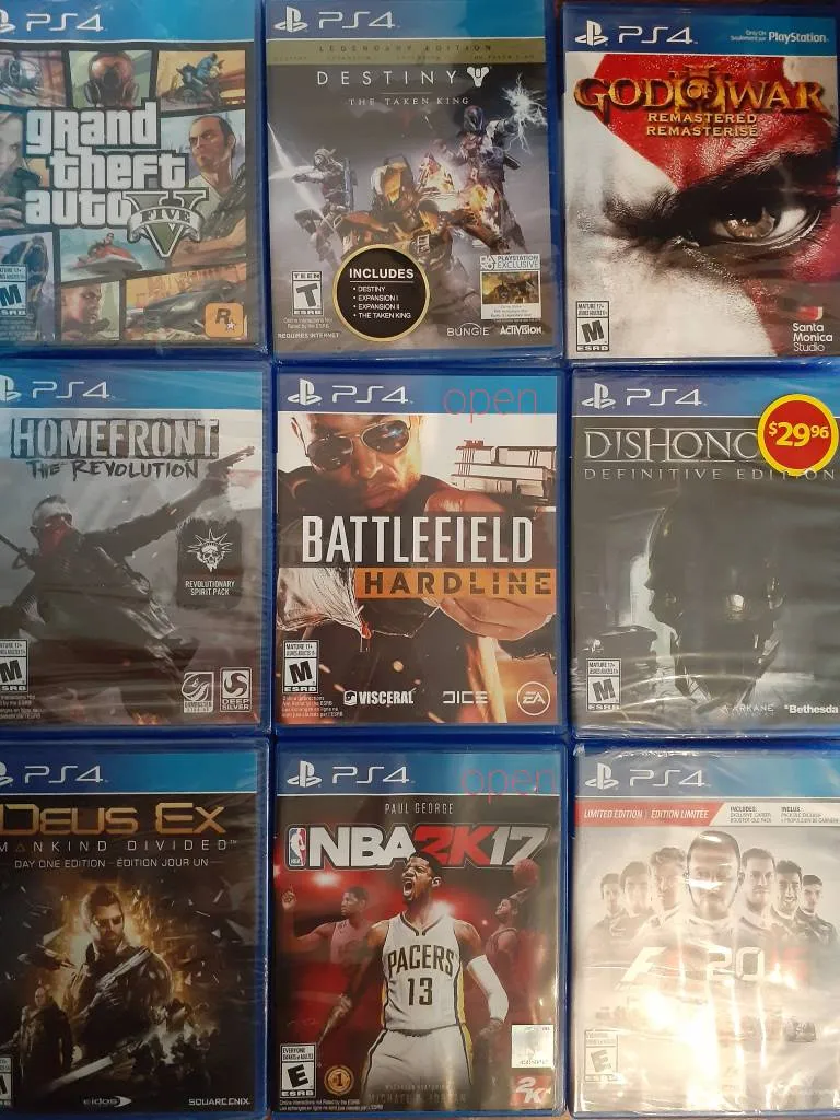 New Sealed Ps4 Games photo 1