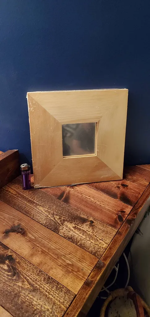 Brand New Wood Framed Mirror photo 1