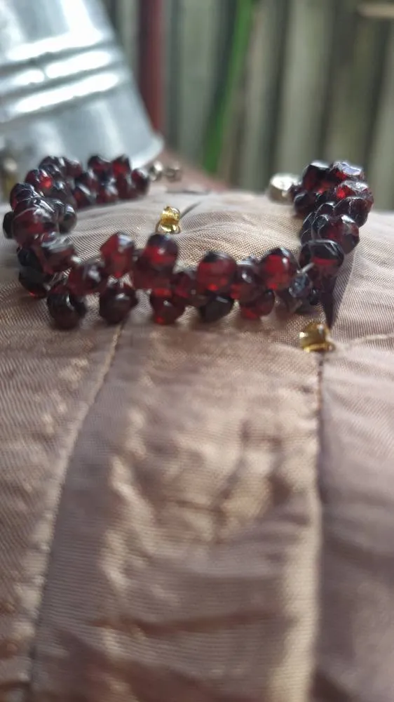 Garnet Woven Bracelet photo 1