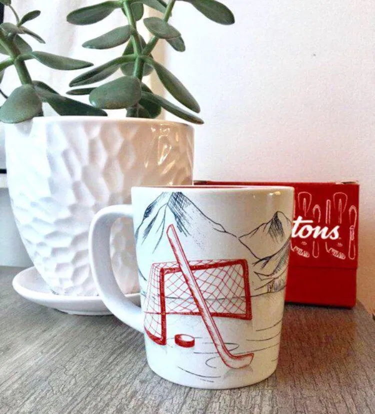 New Coffee Tea Cup Hockey Themed photo 1