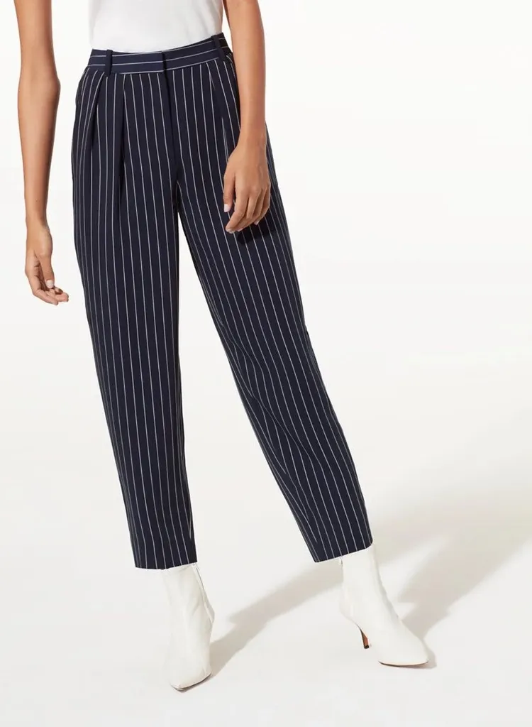 Aritzia Babaton Pinstripe Modesto Pants photo 1