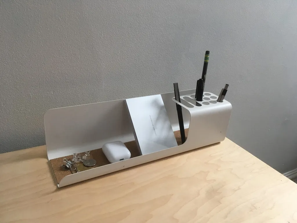 IKEA KVISSLE Desk Organizer (metal and cork) photo 1