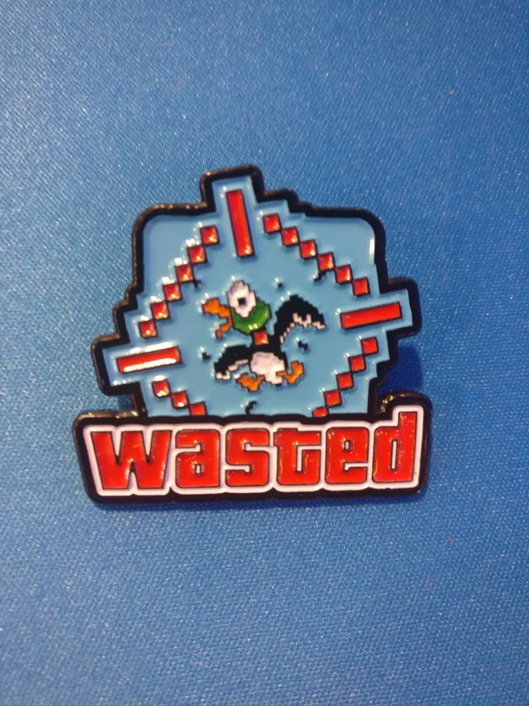 Wasted Enamel Pin photo 1