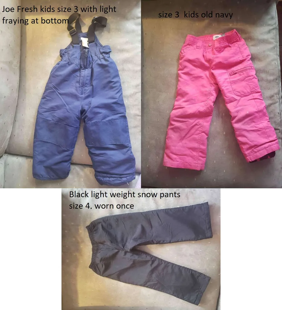 Snow pants Kids size 3 & 4 - Dupont and Ossington photo 1