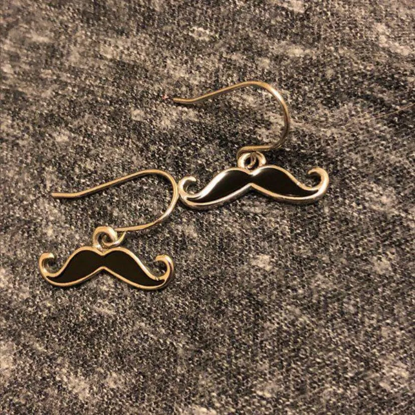 Movember Moustache Earrings photo 1
