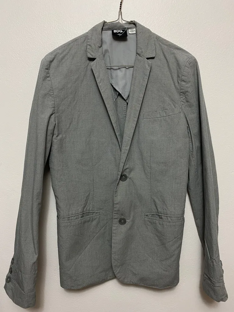 BDG Checked Blazer Men's Small photo 1