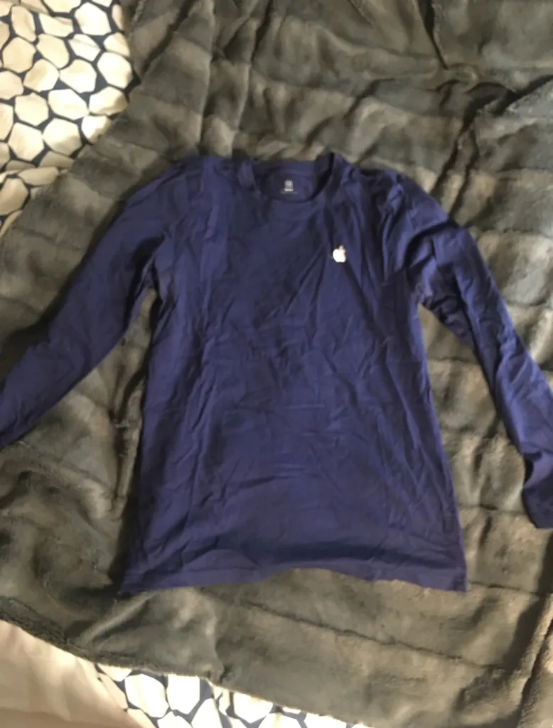 Navy Blue Apple Shirt  Long Sleeve photo 1