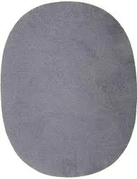 ISO dark grey suede iron-on patch photo 1