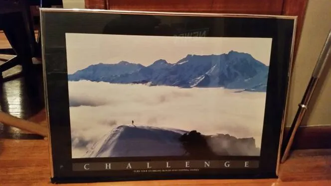 Framed 'Challenge' Inspirational Poster photo 1