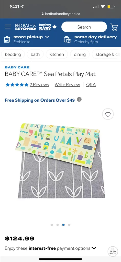 Baby Care Play Mat (Sea Petals) photo 1