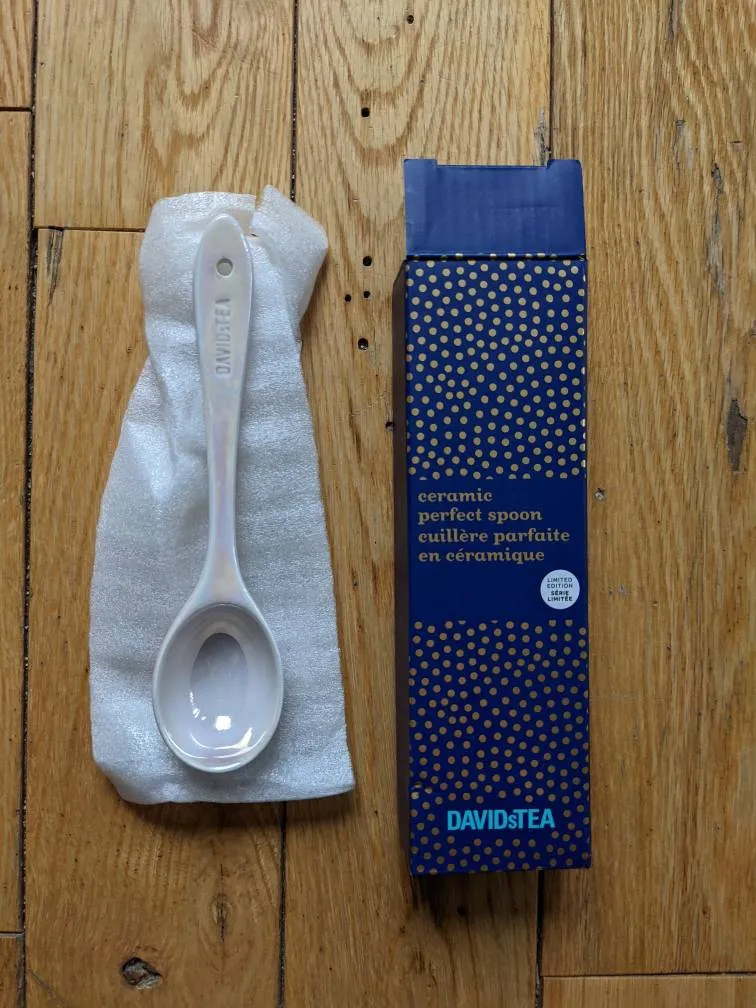 David's Tea Ceramic Spoon photo 1