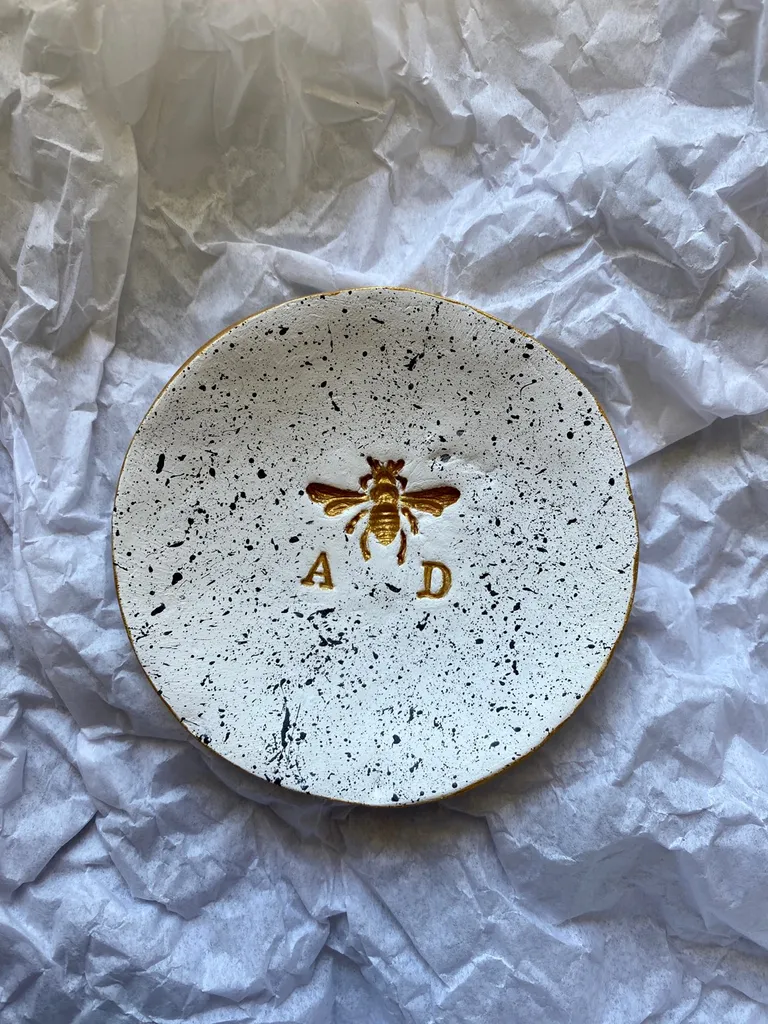 Customized Initials/Word Jewelry Dish Catchall photo 1