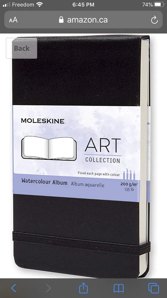 Moleskine watercolour sketchbook photo 1