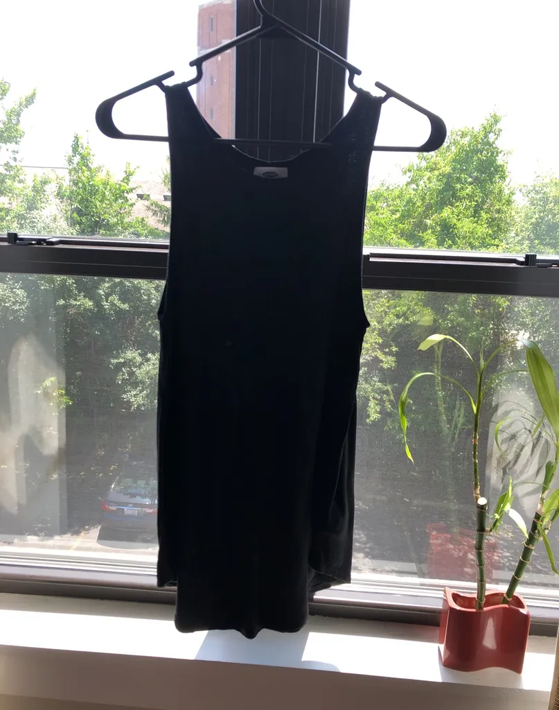 Solid Black and Black & White Striped Tanks photo 1