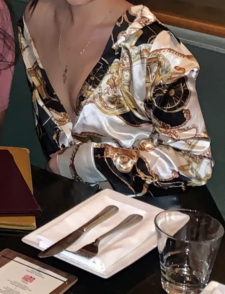 Satin Button Up Shirt photo 1