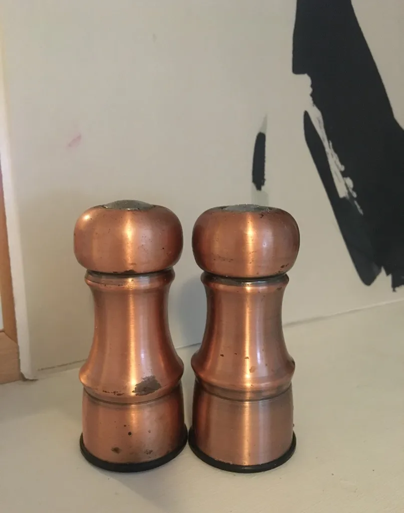 Copper Salt & Pepper Shakers photo 1