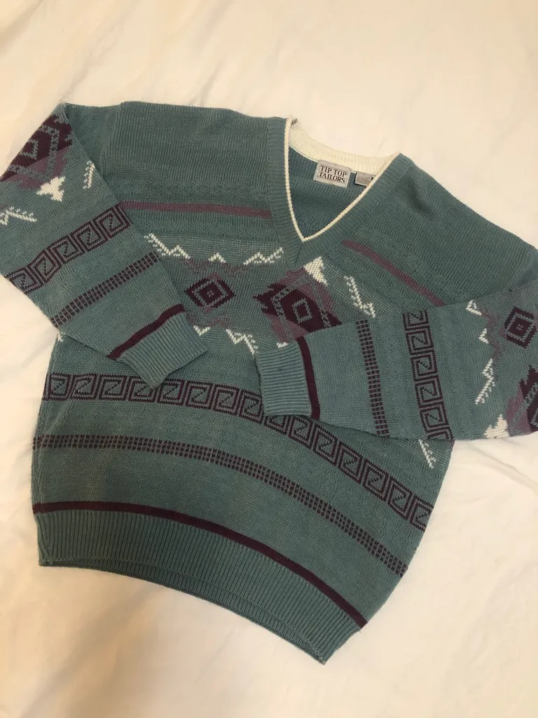 Knit Grandpa Sweater photo 1